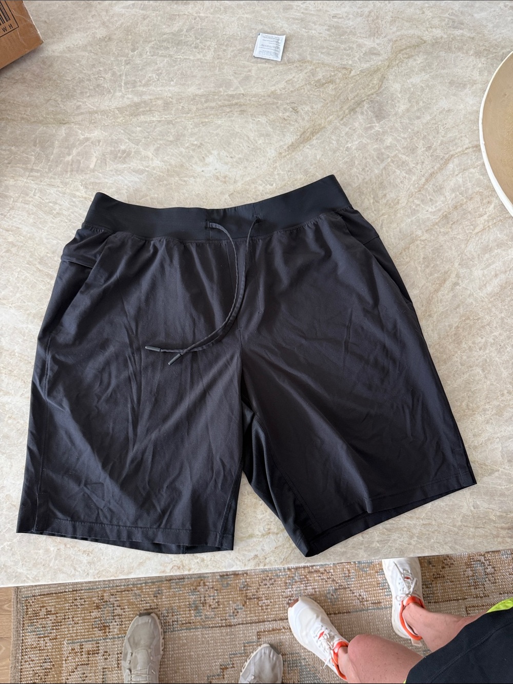 Men's Lululemon 9” XL Black Athletic Drawstring Shorts